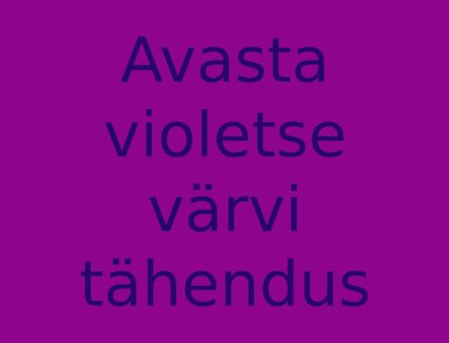 Violetse värvi tähendus