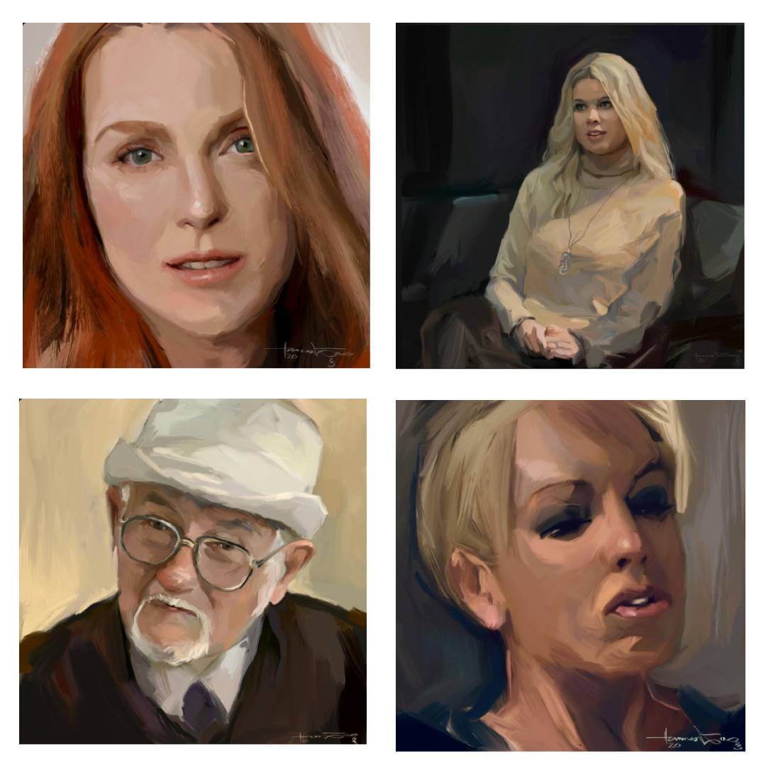 Hannes Võrno portreede näidised
