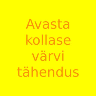 Avasta kollase värvi tähendus