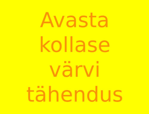 Kollase värvi tähendus