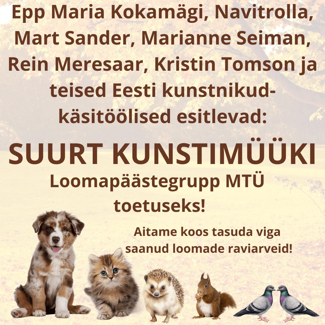 Suur kunstimüük Loomapäästegrupi toetuseks