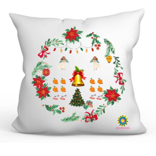 Jõulu mandala padi toob rõõmu ja heaolu logoga