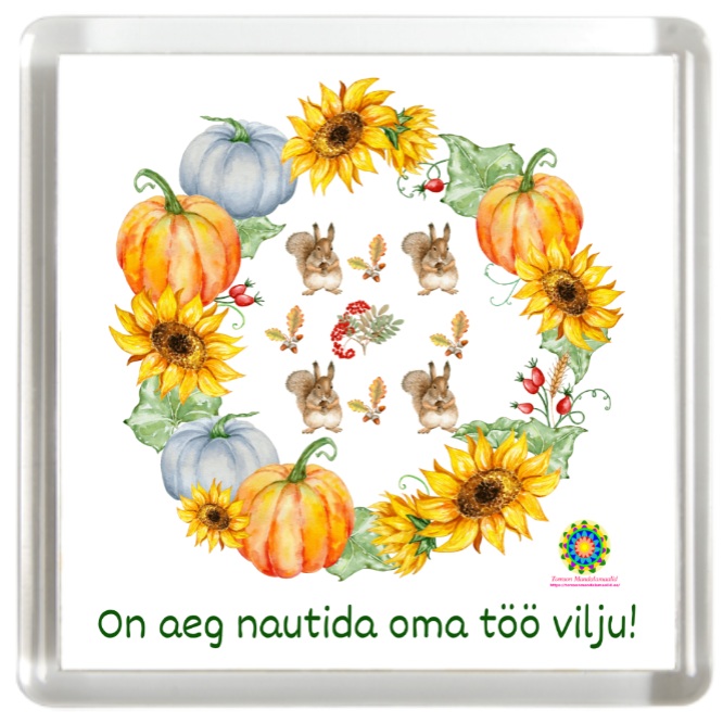 Külluse mandala magnet - on aeg nautida oma töö vilju (sõnumiga)