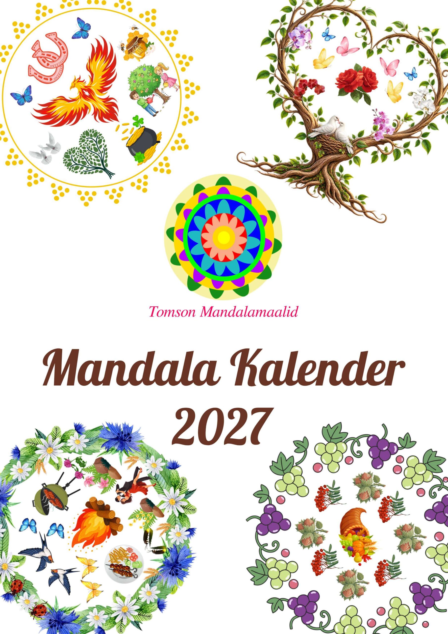 Mandala kalender 2027 esikaas